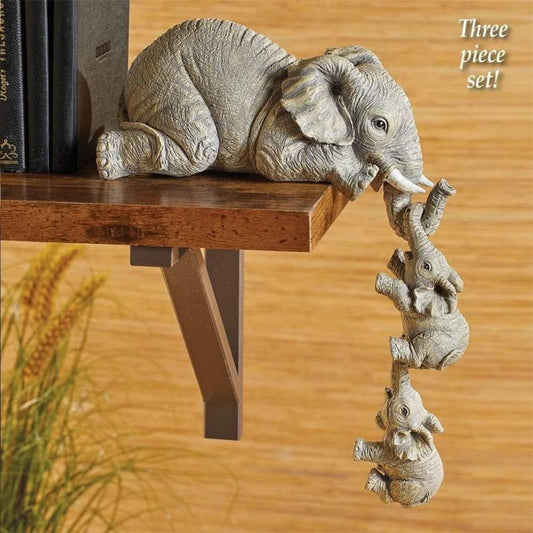 Nuestrias - Hanging Elephants Statue