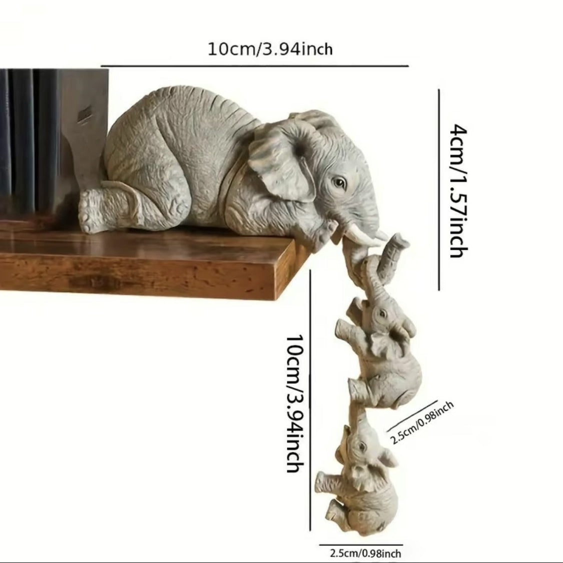 Nuestrias - Hanging Elephants Statue